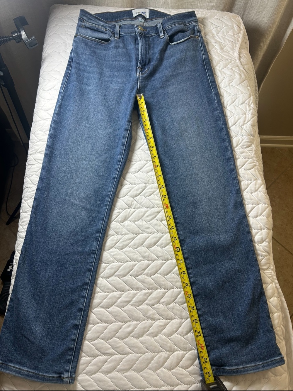 FRAME Denim Blue Wide Leg Jeans